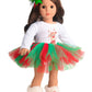Sweet Dolly 18 Inches Doll Clothes Christmas Deer Tutu Dress Fits 18 Inch Dolls