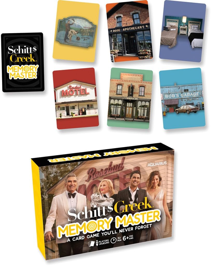 AQUARIUS Schitt's Creek Memory Master Card Game - Fun Family Party Game for Kids, Teens & Adults - Entertaining Game Night Gift - Officially Licensed
