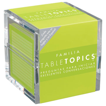 TableTopics Familia En Espanol Question Card Game - 135 Spanish/English Conversation Starter Cards, Game to Learn & Practice Spanish, Play