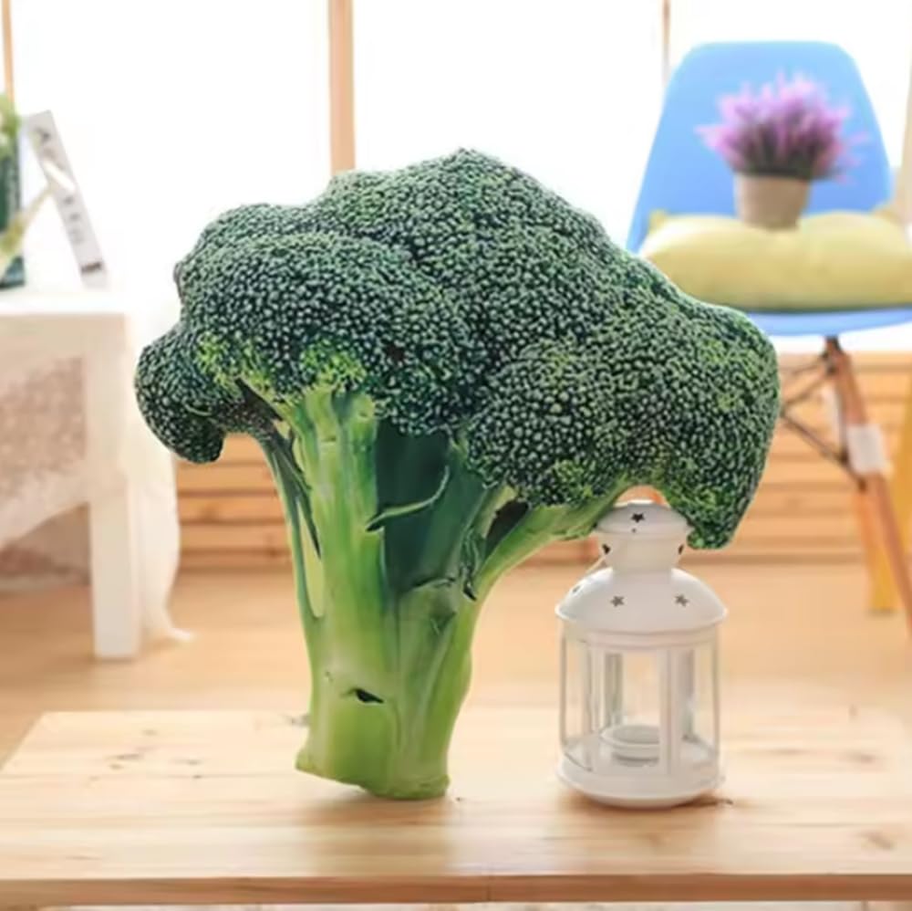 GracesDawn Green Simulation Vegetables, red Peppers, Broccoli, Bitter Melon, peas, Cabbage Vegetable Stuffed Plush Toys, Pillows Lumbar Pillows, Ideal
