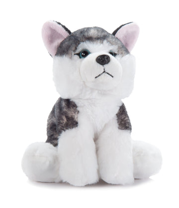 The Petting Zoo Husky Dog Stuffed Animal Plushie, Gifts for Kids, Siberian Husky Dog Plush Toy 9 inches