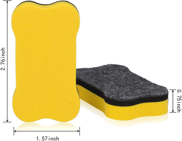 4PCS Dry Eraser Whiteboard Magnetic Erasers Mini Dry Board Erase for Teacher Home Kids Student Classroom