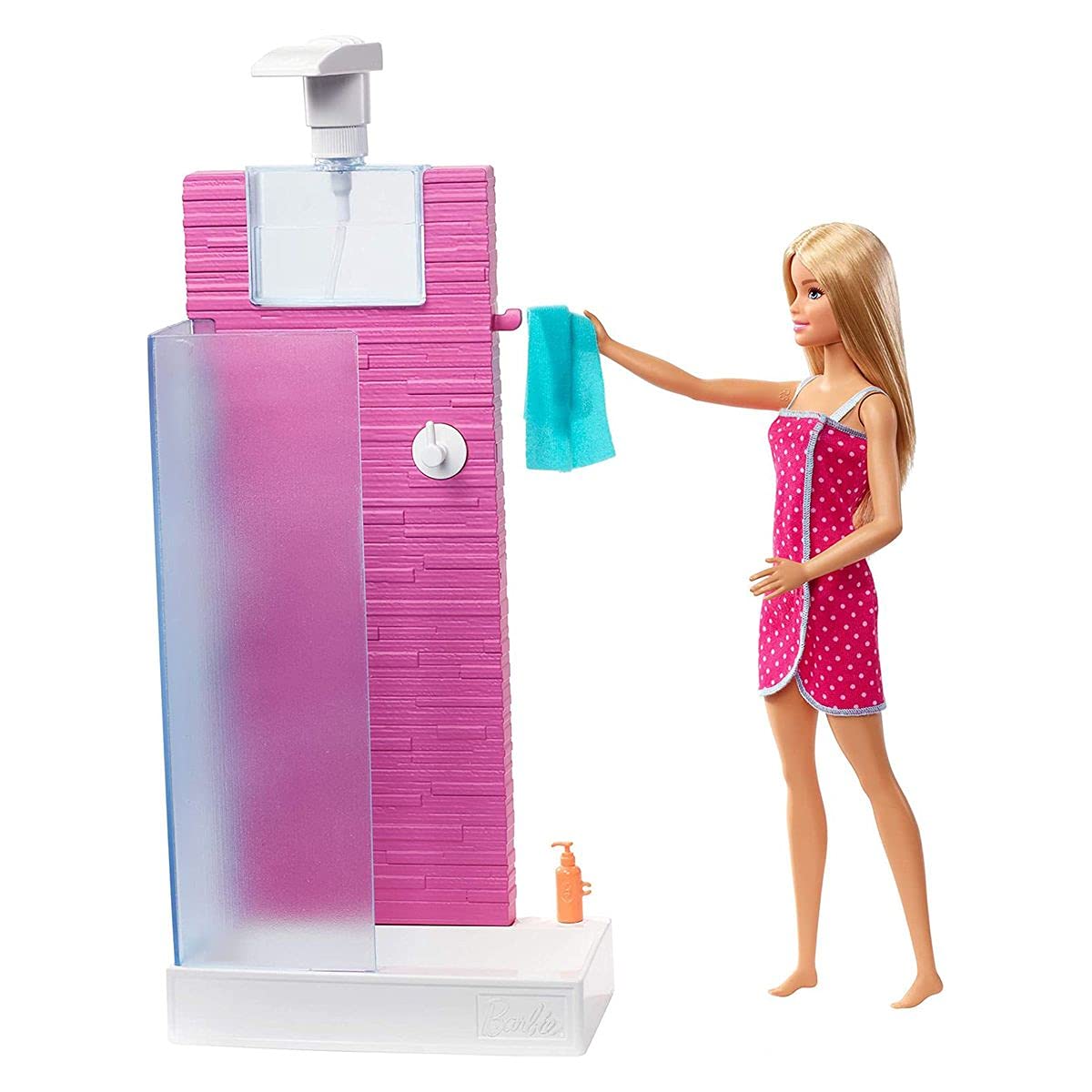 Barbie Doll & Furniture Set, Bathroom with Working Shower