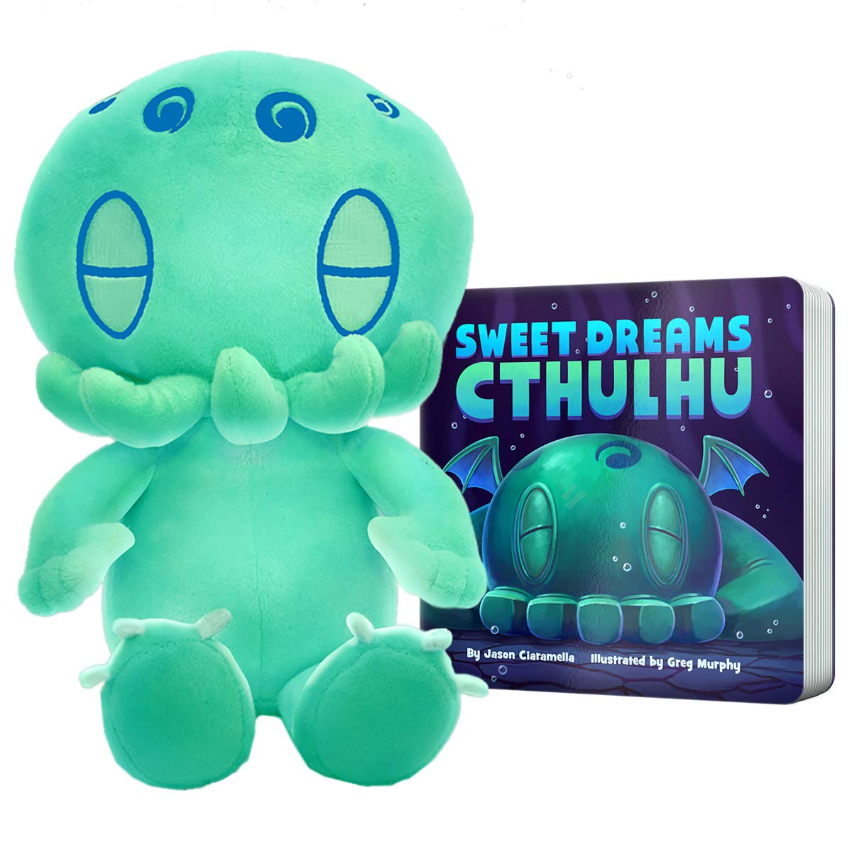C is for Cthulhu Sweet Dreams Cthulhu & Glow-in-the-Dark Plush Bedtime Bundle (Standard Plush (12 inches))