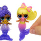 LOL Surprise Mermaids! Makeover Magic Baby Sisters 2 Pack with DIY Wearable Lip Gloss Makeup for You and Your Doll, Fun Water Play, Kids Gift Ages 4+