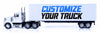 NewRay Customize 18 Wheeler Toy Truck with Trailer, 1:43 Scale Replica International Lonestar Diecast Truck, Customize Toy, Personalized Diecast Toy