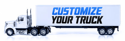 NewRay Customize 18 Wheeler Toy Truck with Trailer, 1:43 Scale Replica International Lonestar Diecast Truck, Customize Toy, Personalized Diecast Toy