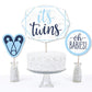 Big Dot of Happiness It's Twin Boys - Blue Baby Shower Centerpiece Sticks - Table Toppers - Set of 15