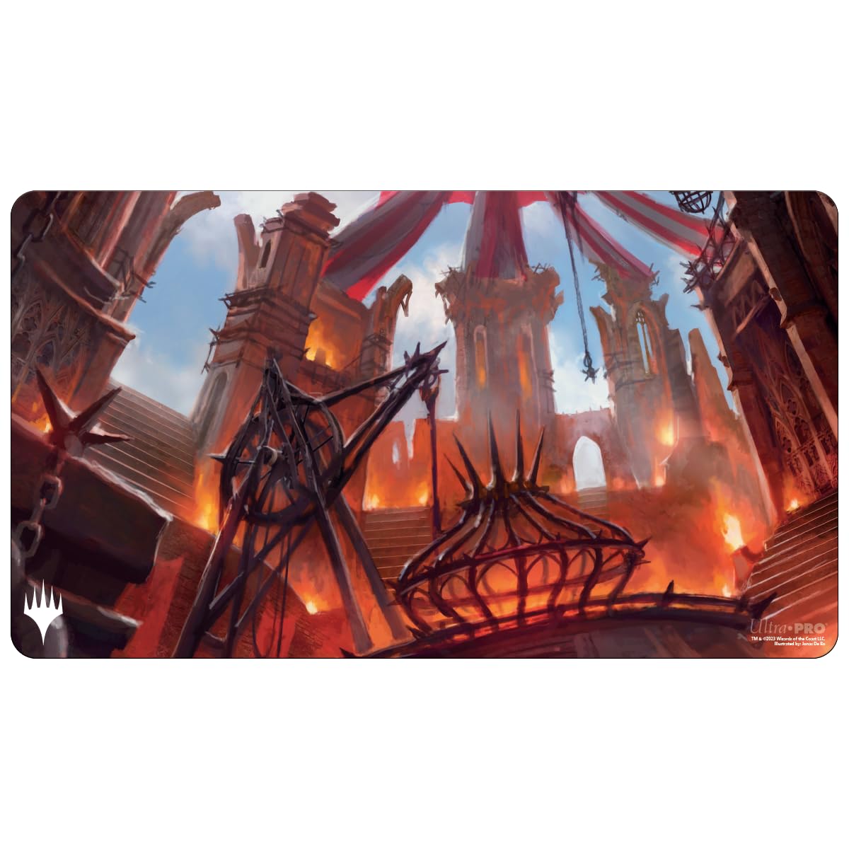 Ultra PRO - MTG Ravnica Remastered Playmat from the Cult of Rakdos, Protect Cards During Game Play or Reorganizing Commander Decks, Perfect use as