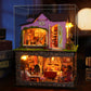TOPBSFARNY Book Nook Kit Model, Dollhouse Miniature with Furniture, DIY House Kit Creativity Room for Adult Crafts kit for Women (with Dust Cover)