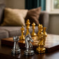 Weighted Metal Chess Pieces 2.6 Inch King Extra Queens Chess Pieces Only, No Board