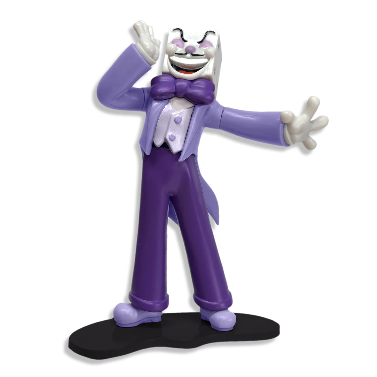 Toynk Cuphead King Dice Create-A-Figure 4-Inch Mini Adult Figure | Interchangeable Parts for Posing, Customization