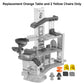 Replacement Parts for Fisher-Price Little People Figure Playset HCF61 - Inspired by Barbie Dreamhouse - Includes an Orange Table and 2 Yellow Chairs