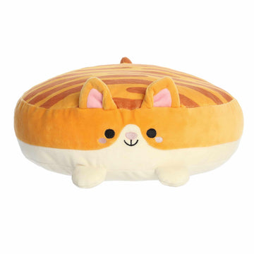 Aurora® Squishy Flapjacks™ Cassidy Cat™ Stuffed Animal - Perfect for Bringing Comfort to Children - Toys for Bedrooms, Birthday Gifts,