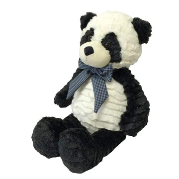 Snuggle Stuffs Plush Sitting Charcoal and Cream Precious Panda Bear, 18"