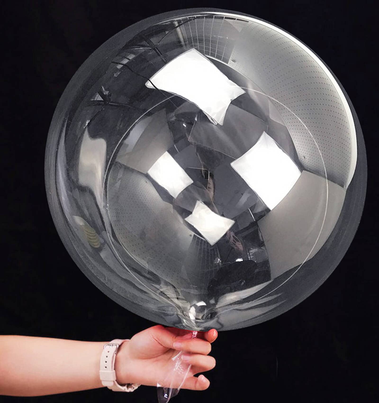 20 Inch Bobo Balloons, 10 Pcs Clear Bobo Balloon, Large Bubble Balloons