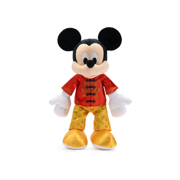 Disney Store Official Mickey Mouse 2026 Lunar New Year Plush - Year of The Fire Horse - Satin Outfit with Embroidered Tunic & Floral Pants - Disney