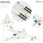SEBUNAS 1:100 Scale TU-160 Boomber Quick Assembly Model Kit, Plastic TU-160 Fun Toy Airplane Assembly Model with Stand Kids Gift Suitable