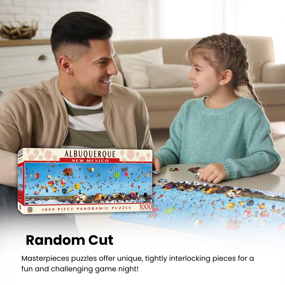 MasterPieces - 1000 Piece Jigsaw Puzzle, Cincinatti Skyline Panoramic, Fun for Adults, Family, Kids 13"x39