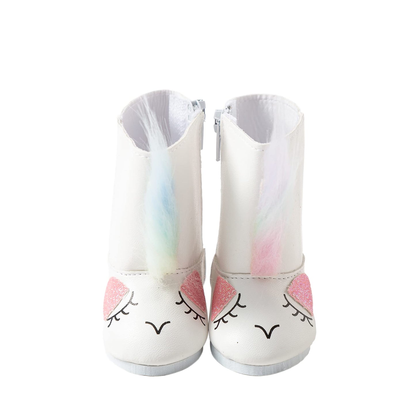 Doll Shoes Accessories Doll Snow Boots Fit 18-inch American Doll Girl Dolls (Unicorn Boots)