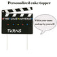 XXDecor TV Show Birthday Cake Decorations Personalized The One Where (Name) Turns (Age) Cake Topper for TV Show Theme Birthday Party Supplies