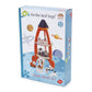 Tender Leaf Toys - Cosmic Rocket Set - 11 Pcs Wooden Rocket and Outer Space Themed Playset for Kids - Develop Imaginative Role Play and Science