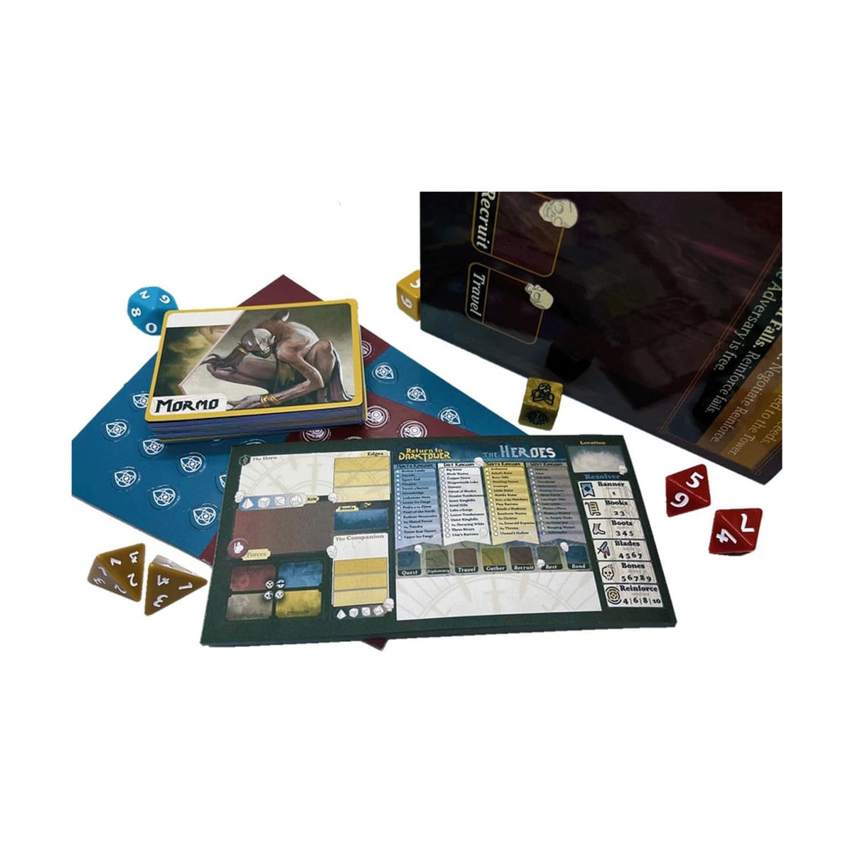 Return to Dark Tower: RPG Player Tower - Unique Rolplaying Game Accessory Set, Includes Dice, 14" Tower, Cards & More