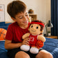 Olivia Martini Basketball Plush Toy for Kids, 10 Inch Soft Stuffed Basketball Player Doll, Cute Sports Plushie for Boys & Girls, Basketball Gift