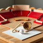 6Pcs/Set Khaki Dollhouse Baseball, 1/12 Scale Miniature Accessories, Wood Miniature Baseball Glove Set for Scene Decor