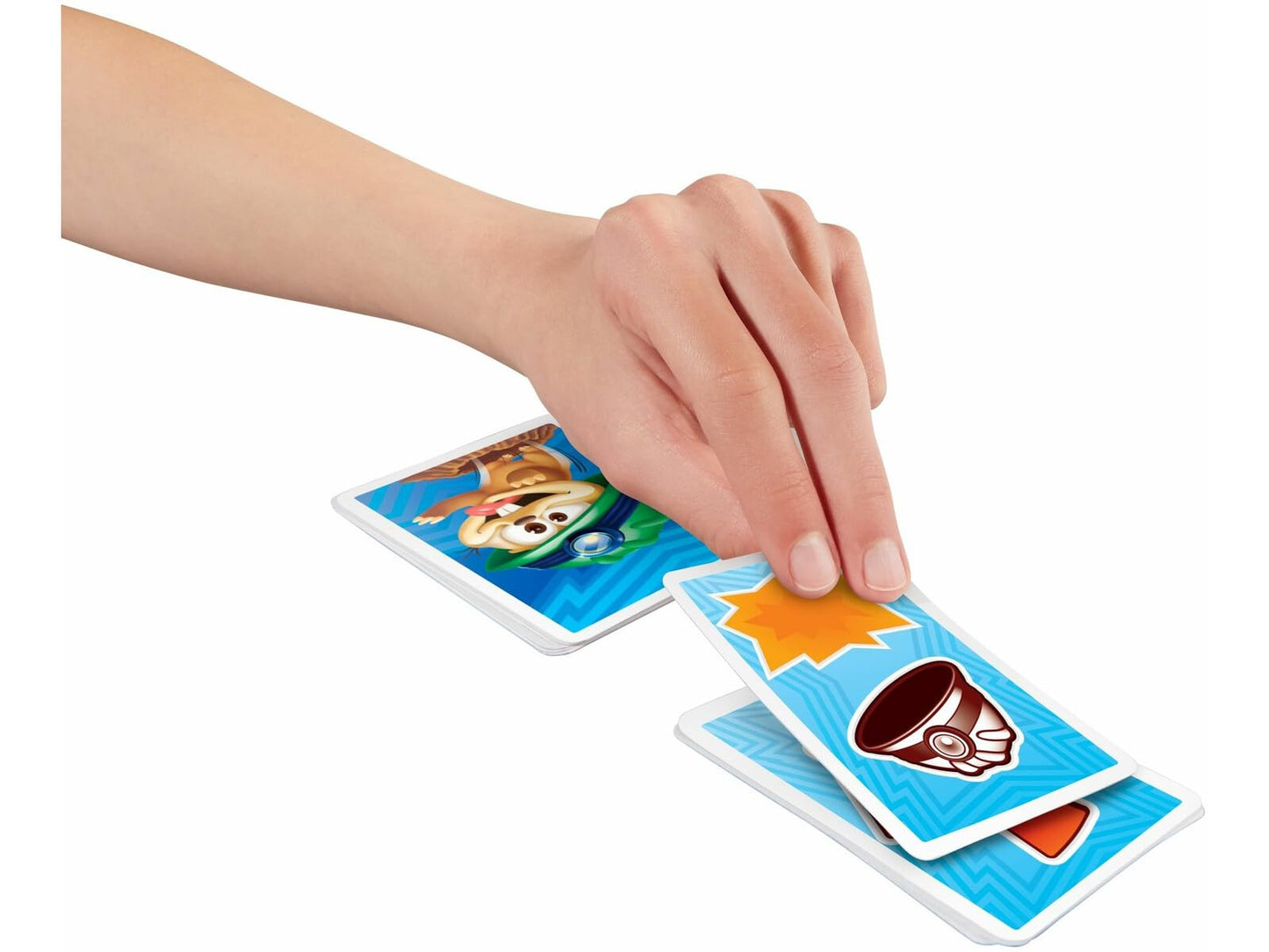 Mattel Games WHAC-A-MOLE Match-A-MOLE Kids Card Matching Game with Mole Smackers for 2 to 3 Players 5 Year Old & Up