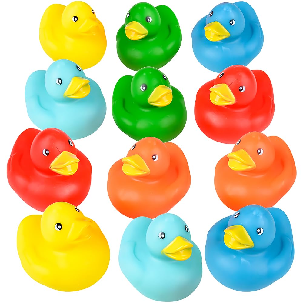 2" Solid Color Rubber Duckies
