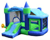 Island Hopper Shady Play Game Room with Shaded Canopy - Recreational Bounce House with Padded Floor Side Room, Basketball, Target Throw, tic-tac-Toe