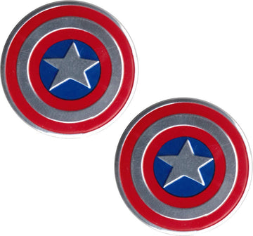 Captain America Metal Shield 2 Pack Stickers