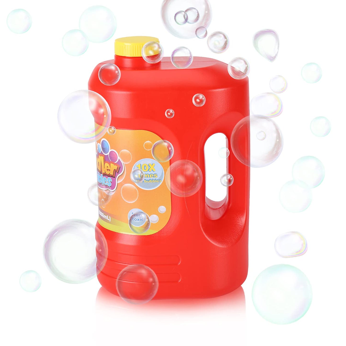 Minne Baby Kidoodler Bubble Solution 64 oz (Can Make 5 Gallon), Non-Toxic Bubble Solution Refill, Concentrated Bubble Solution for Bubble Machine