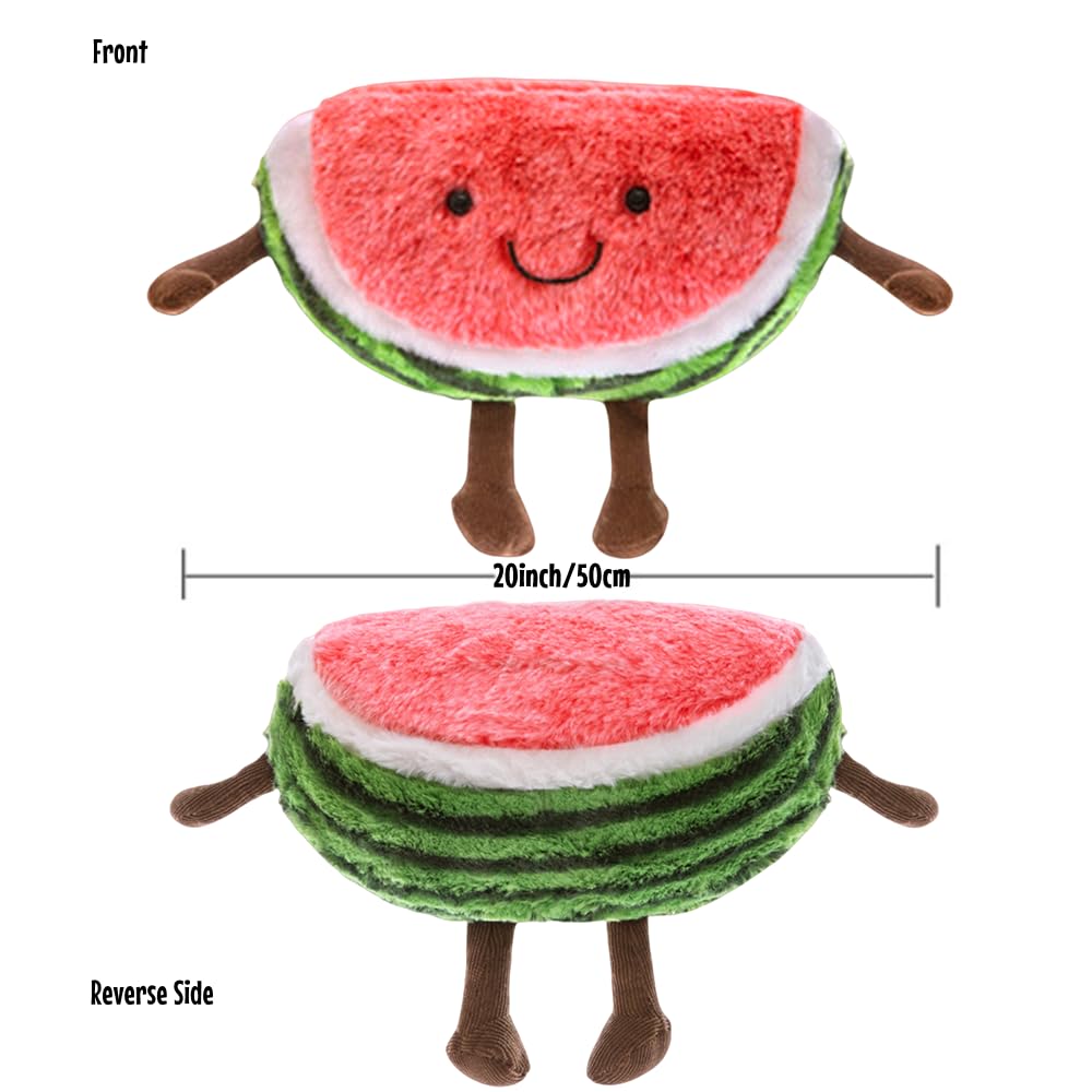XIYUAN 19.6" Soft Toys Fruit Serie Watermelon Fruit Plush Doll Pillow Stuffed Plushie Cherry Toys Cute Soft Toys, Soft Pillow cushionHome