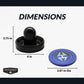 Hathaway Air Hockey Pucks and Paddles Set - Two Ergonomic 3.75-inch Pushers and Four 2.87-inch ABS Table Hockey Pucks - Durable Game Accessories