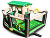 Island Hopper Fort All Sport 7-in-1 Inflatable Bounce House - Climbing Wall, Slide, Soccer Goal, Basketball Hoop & More - Outdoor & Indoor Bounce
