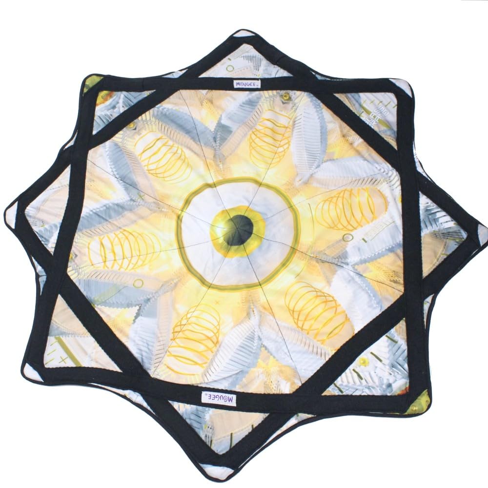Mougee (moo-JEE Classic Flow Star - Artist Series -Glass Crane Design Collection -for All Levels -Fun&Challenging -Double Stitched Flow Toy - Vibrant