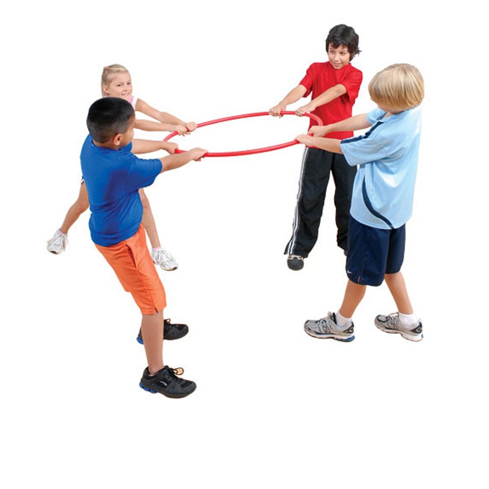 Pull Bouy Inc Premium No-Kink Fitness Hoops - 30" Hoop (DZN) - Extra-Thick Walls - Multi-Color (Blue, Green, Orange, Purple, Red, Yellow)