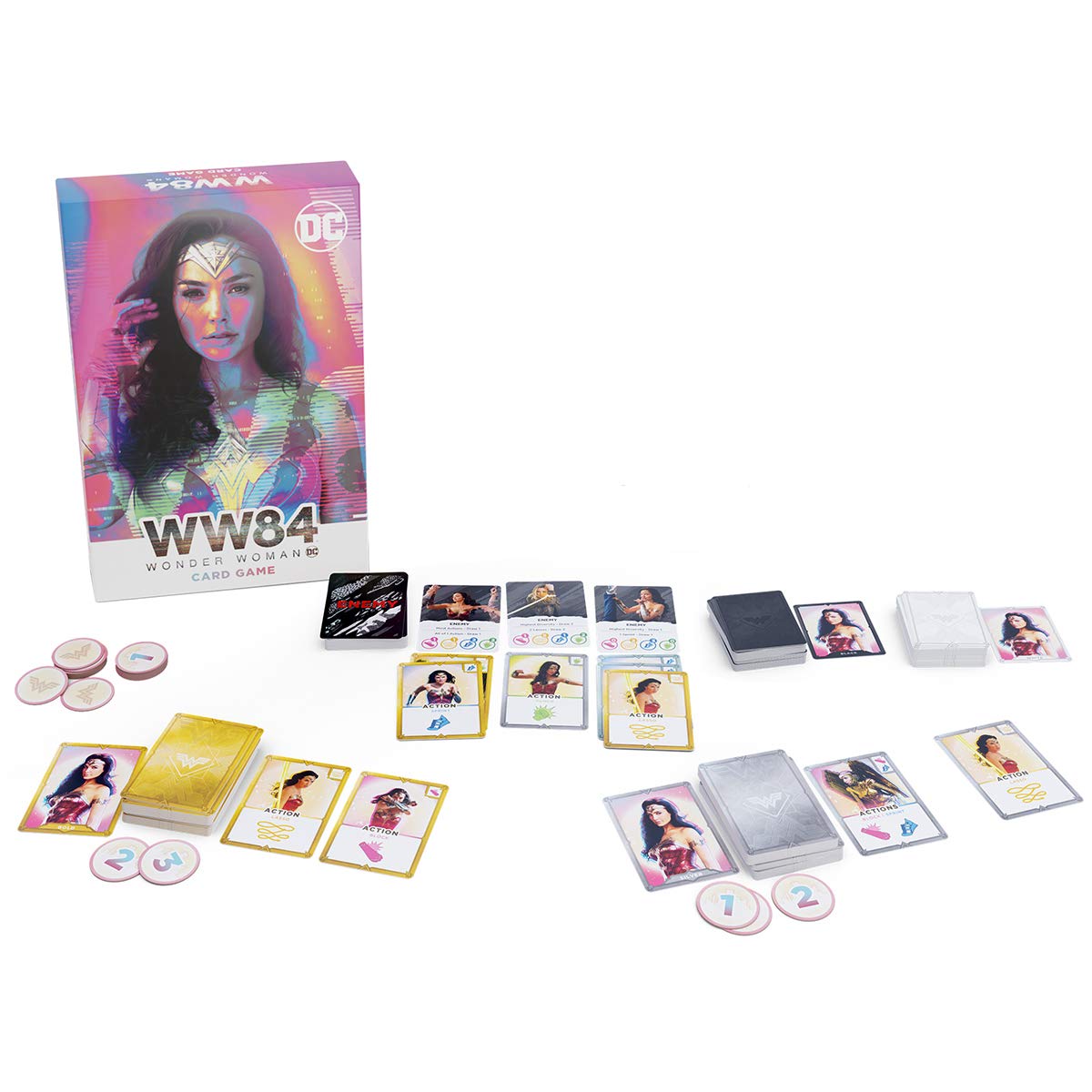 Cryptozoic Entertainment Wonder Woman 1984 Card Game - Be the Super Hero and Save the Most Civilians to Win - DC Comics - for 2 to 4 Players - Ages