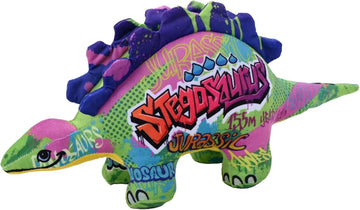 Wild Republic Graffiti Dino, Stegosaurus, Gift for Kids, Plush Toy, Fabric and Fill is Spun Recycled Water Bottles
