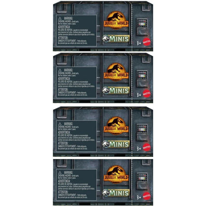 Jurassic World Dominion Minis Surprise Pack - Box of 4 Collectible Mini Dinosaurs | No Duplicates, 2? Figures - Ages 3+