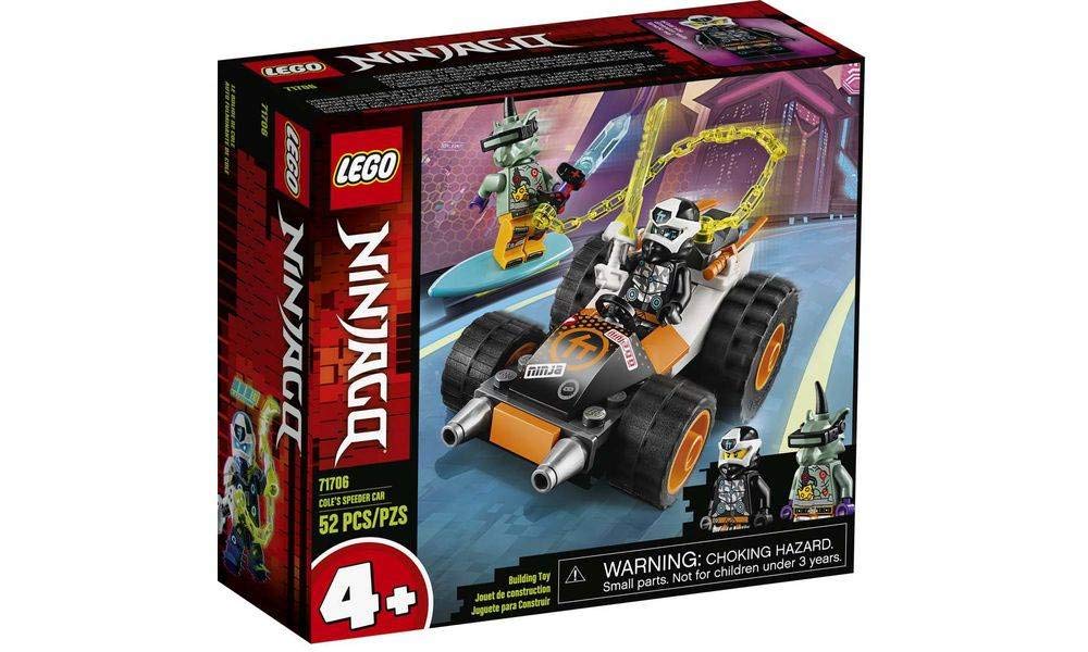 LEGO NINJAGO Cole’s Speeder Car 71706 Ninja Car Building Kit (52 Pieces)