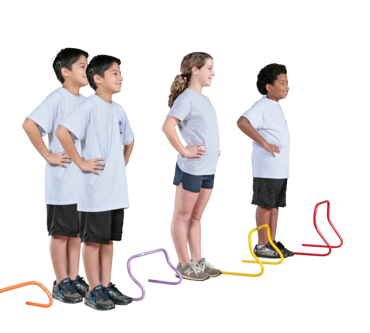 Sportime ComeBackHurdles - 12 inch - Set of 6 - Multiple Colors