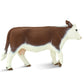 Safari Ltd. Hereford Cow Figurine - Lifelike 5.5" Model Figure - Educational Toy for Boys, Girls, and Kids Ages 1+