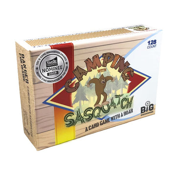 Camping with Sasquatch by Big Discoveries - A 128-Count Family Card Game with a Roar! | Fun Rummy Meets Slapjack Card Games for Kids, Teens, Adults