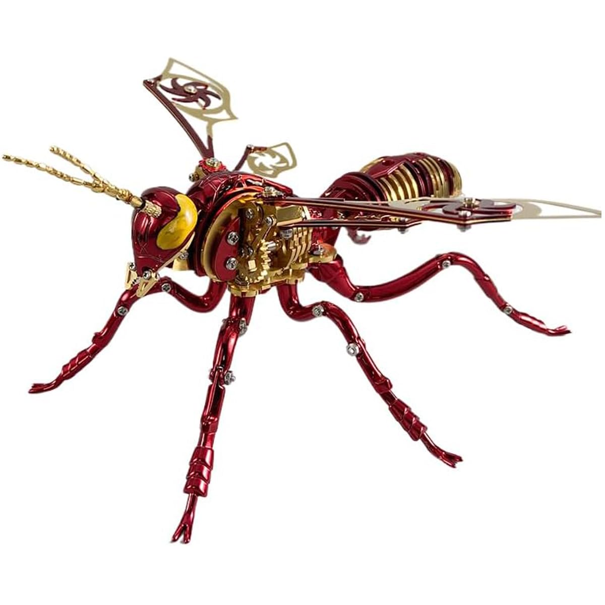 3D Metal Puzzle Mechanical Wasp for Adults: Gift for Birthday Christmas DIY for Men Assembly Model Kits Stainless Steel Building Blocks for for Ages