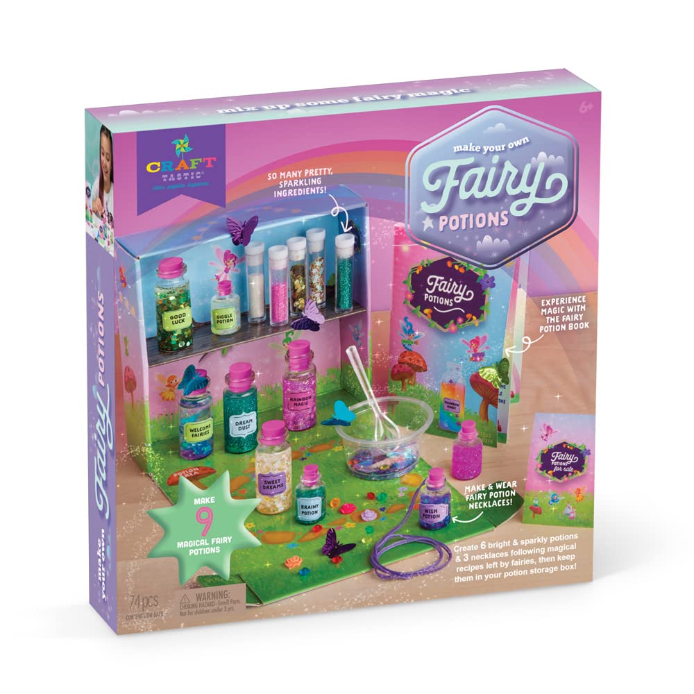 Craft-tastic - Fairy Potions Craft Kit - Make 9 Magical Fairy Potions