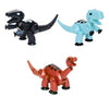 Zing Stikbot MEGA Dino 3 Pack - Includes Brontosaurus, T-Rex, and Carnotaurus, Create Stop Motion Animation, for Ages 4 and Up (Ice Blue, Space Black