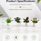4 Pcs Doll House Plants, Miniature Potted Plants for Dollhouse Decor, Realistic Mini Plants Dollhouse Accessories for Living Room, Bedroom, Garden